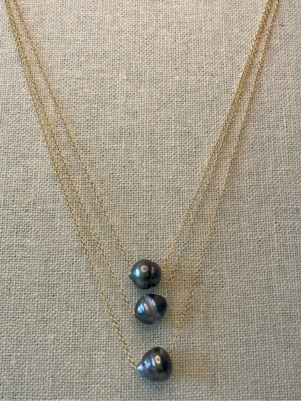 14k Gold Filled Tahitian Pearl Necklace